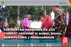 Rohul Bawa Pulang 3 Penghargaan pada Peringatan HARGANAS KE XXX Tingkat Provinsi Riau