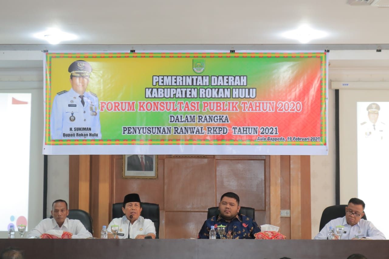 Buka FKP Penyusunan RKPD 2021, Bupati Sukiman Minta Seluruh Stakeholder Saling Bersinergi