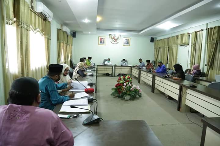 Komisi III DPRD Rohul Hearing Bersama Dinas Kesehatan, Dinas Sosial Dan Diskominfo Terkait Angaran Tahap Pertama Covid -19