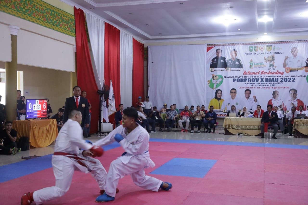 Raih Medali Perak, Cabor Karate Rohul Kembali Tambah Pundi Medali di Porprov X Riau Kuansing